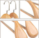 Elevate Your Closet: Luxury Wide Wooden Hangers Set with Non-Slip Features