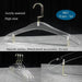 Stylish Acrylic Hanger Set with Attached Hanging Bar for Closet Organization