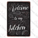 Vintage Metal Poster for Rustic Charm Kitchen Decor - Baking and Cooking - Très Elite