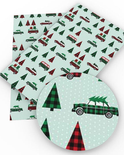 Festive Leather Crafting Kit: DIY Earrings and Bowknot Set