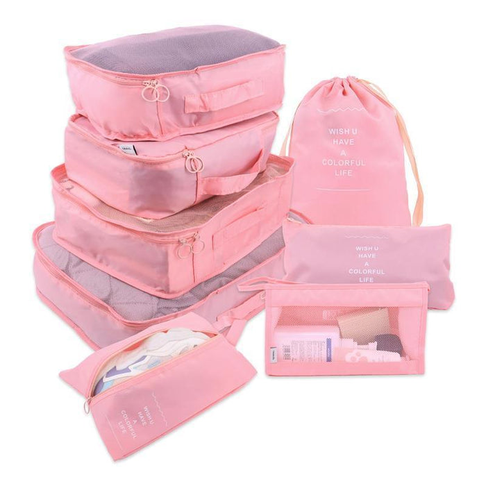 Travel Smart: Versatile 8/6/1-Piece Organizer Set for Effortless Packing
