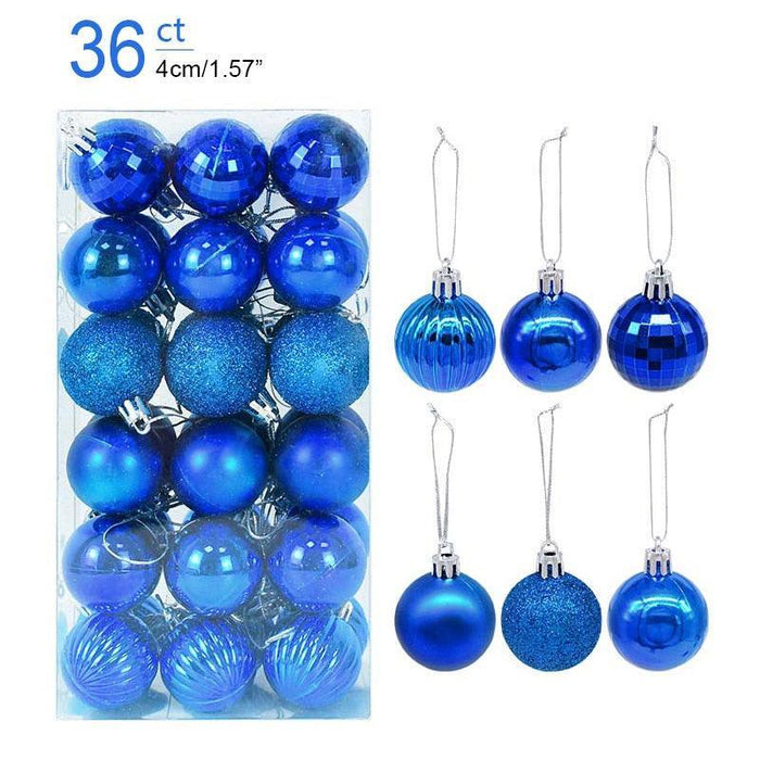 Festive Glittering Holiday Bauble Set