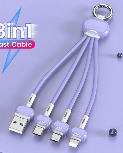 Compact Keychain USB Charger for iPhone and Xiaomi Redmi - Ultimate Travel Charging Solution