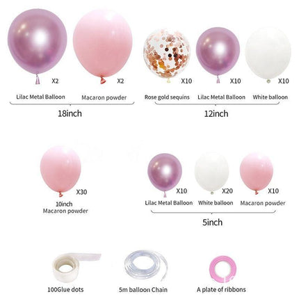 Enchanting Pink Balloon Decoration Set for a Dreamy Baby Girl's Birthday Celebration