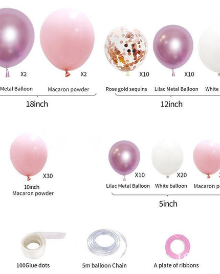 Enchanting Pink Balloon Decoration Set for a Dreamy Baby Girl's Birthday Celebration