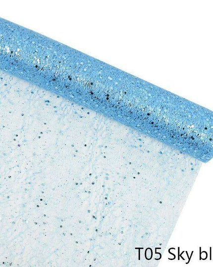 Radiant Gold Tulle Ribbon: Opulent Touch for Wedding Decor and Floral Designs