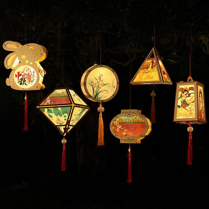 Handmade Paper Lantern Kit for Kids - Ideal for Asian Mid-Autumn Celebrations