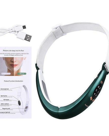 Youthful Radiance: Advanced Facial Contouring Device with Red Light Therapy and EMS Technology