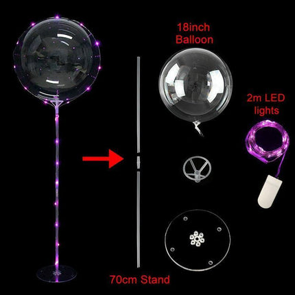 Illuminated Bobo Balloon Wonderland Display for Enchanting Celebrations