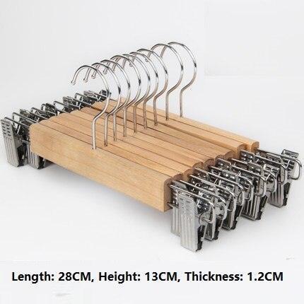 Premium Wide Wooden Hangers Set - 10 Luxurious Pieces for Your Closet