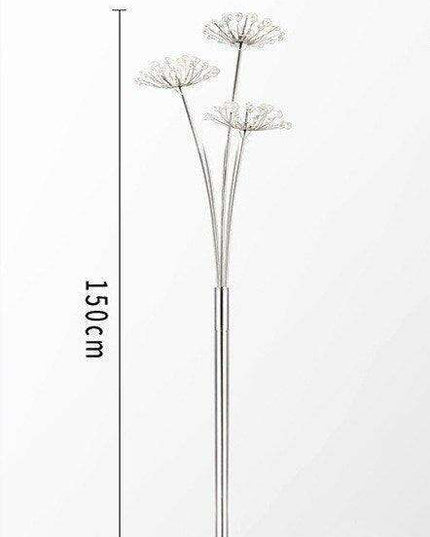 Elegant Crystal Dandelion LED Floor Lamp Set - Versatile 3 or 5 Head Lighting