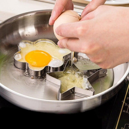 Transform Your Mornings with the Creative Stainless Steel Egg Shaper Mold