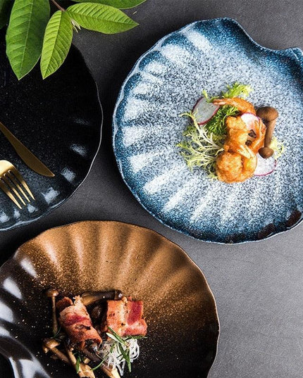 Artisanal Japanese Ceramic Plates: Sophisticated Tableware for Elevated Dining