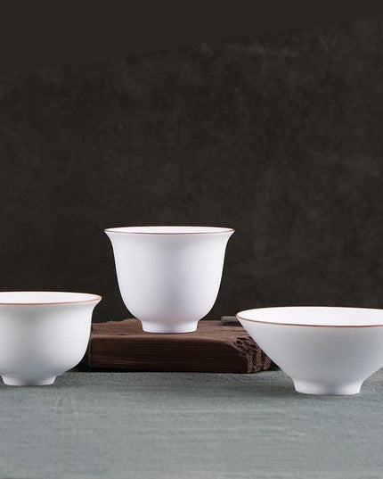 Handcrafted Elegance: Premium White Jade Porcelain Teacups for the Ultimate Tea Experience