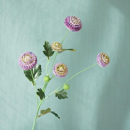 Elegant Silk Chrysanthemum Daisy Stem - Premium Artificial Floral Accent for Upscale Decor