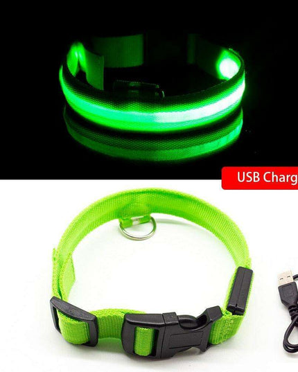 Illuminate & Protect: Rechargeable Waterproof LED Dog Collar for Enhanced Nighttime Safety