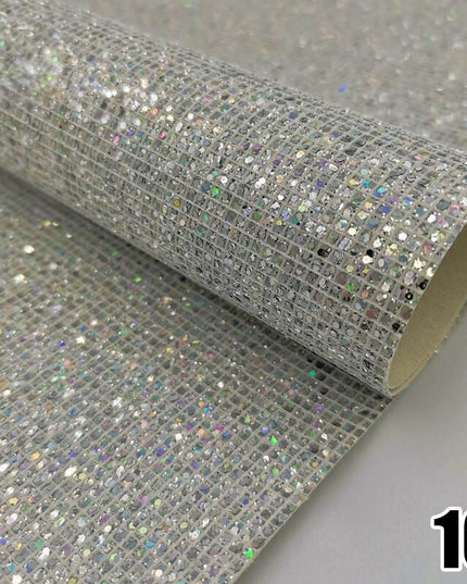 Glittering Luxe Faux Leather Crafting Sheet for Creative DIY Projects
