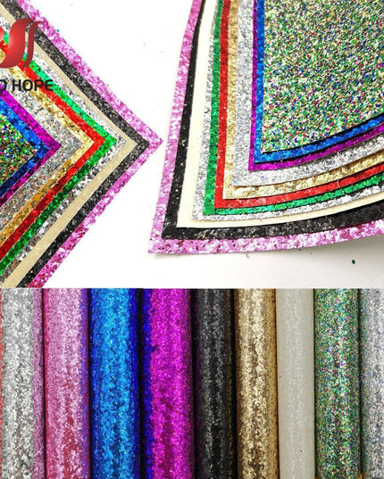 Sparkling Rainbow Luxury Vinyl Leather Fabric - Essential for Creative Crafters