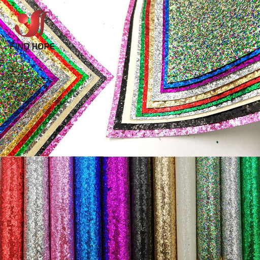 Rainbow Sparkle Deluxe Vinyl Leather Fabric - Premium Crafters' Choice
