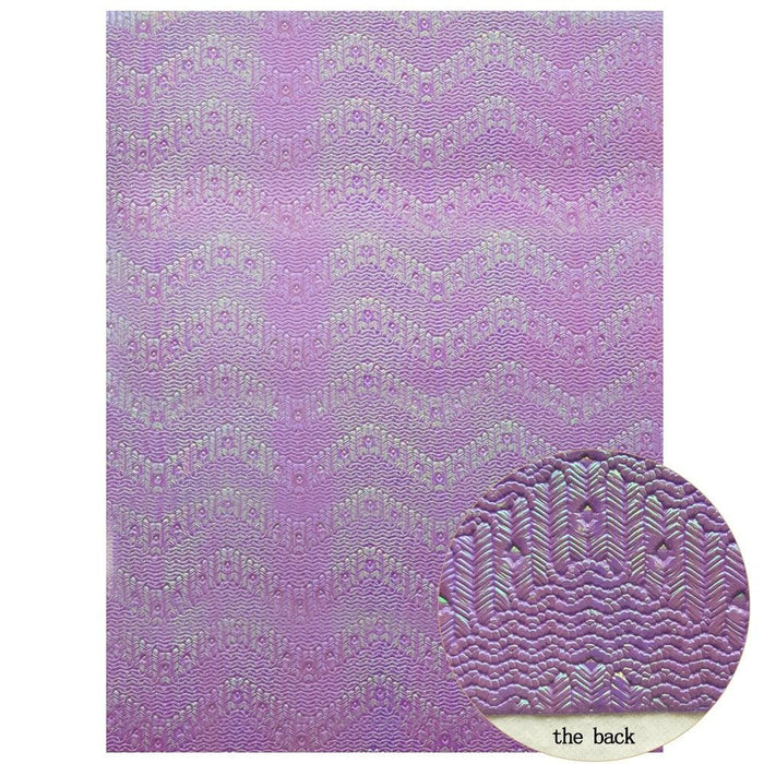 Dazzling Purple Glitter Faux Leather Fabric - Crafters' Essential for DIY Projects