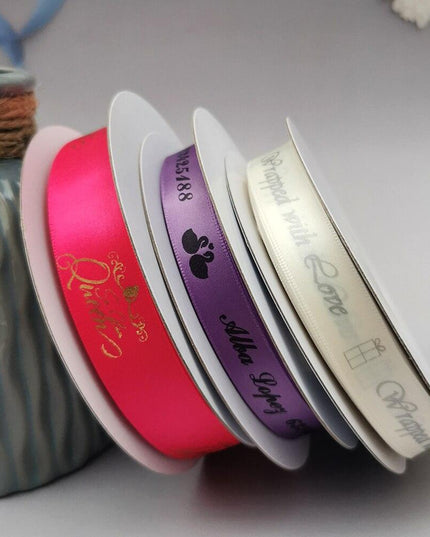 Customizable Satin Ribbon Printing: Tailored Unique Designs for Every Occasion
