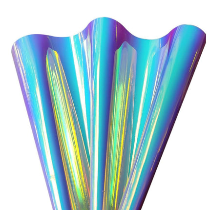 Reflective Holographic Iridescent Faux Leather - Essential Crafting Material