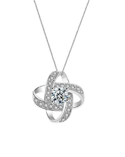 Eternal Love Heart Knot Pendant Necklace - A Stunning Gift for Her