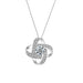 Elegant Heart Knot Pendant Necklace for Women