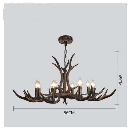 Majestic Handcrafted Deer Antler Resin Lighting Fixture - Timeless Luxury