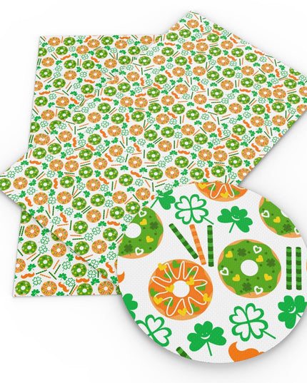 St. Patrick's Day Faux Leather Crafting Sheet - Creative Hair Bow Kit