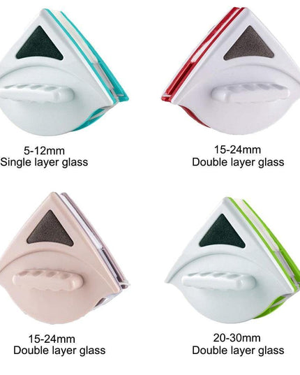 Magnetic Window Cleaning Tool with Safety Features: Achieve Crystal-Clear Double-Glazed Surfaces Effortlessly