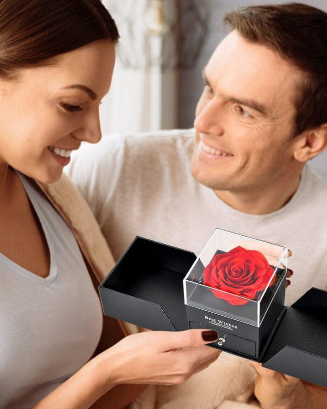 Preserved Rose Keepsake Box - A Lasting Emblem of Love