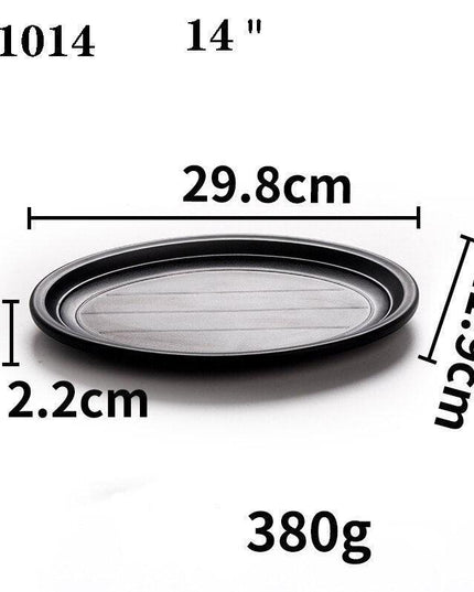 Sleek Black Melamine Dining Set - Elevate Your Table Experience