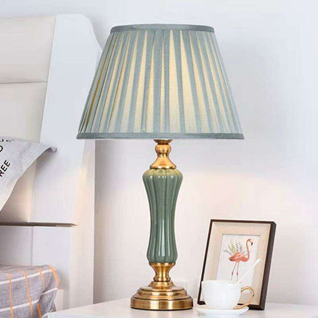 Modern Elegance Table Lamp with Soft Fabric Shade - Transform Your Living Space