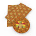 Autumn-Inspired Leaf Pattern Faux Leather Crafting Fabric for DIY and Upholstery