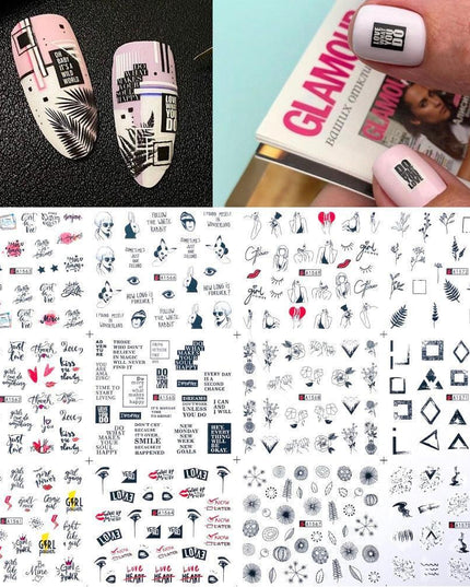 Winter Wonderland Russian Nail Art Decals