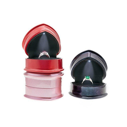 Romantic LED Heart Jewelry Organizer: The Perfect Display for Your Wedding Rings and Earrings