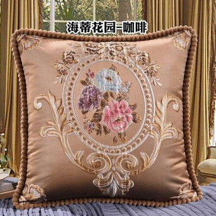 Floral Elegance Handcrafted Decorative Pillow Cover