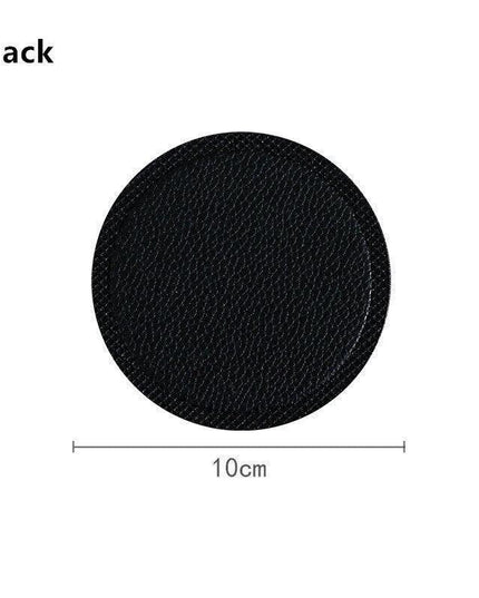 Elegant Leather Drink Coasters: Stylish Shield for Your Tabletop