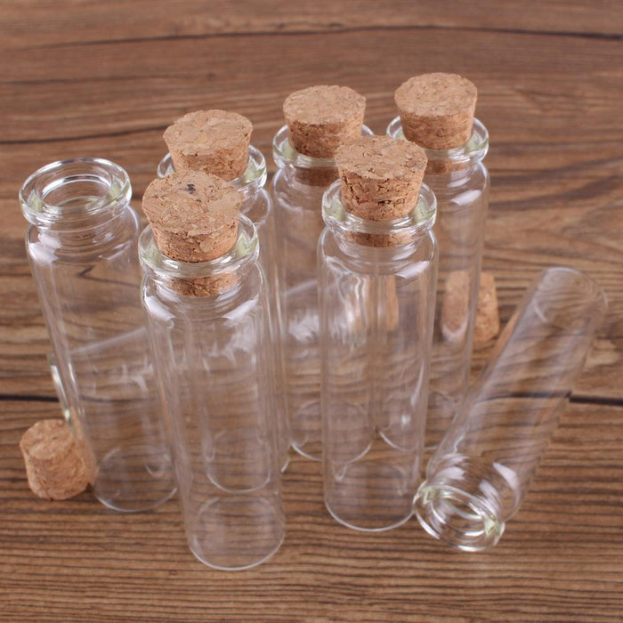 Chic Glass Vials Assortment - Ideal for Crafting and Stylish Home Accents (10pcs)