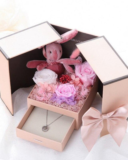 Rose Teddy Bear Delight Box - A Unique Expression of Love