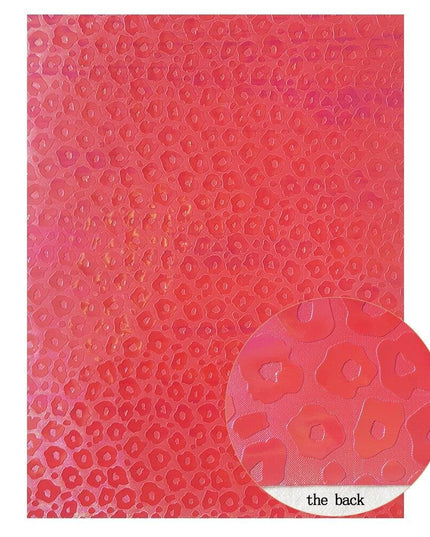 Colorful Leopard Print Faux Leather Craft Sheets - DIY Creativity Kit, 22*30CM