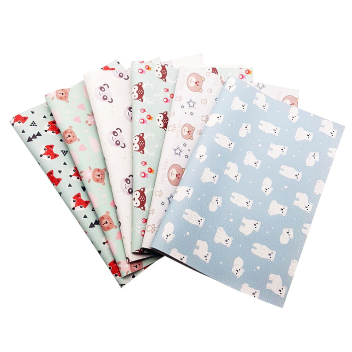 Elevate Your DIY Projects with Exclusive Cartoon Print Bow Faux Leather Sheets
