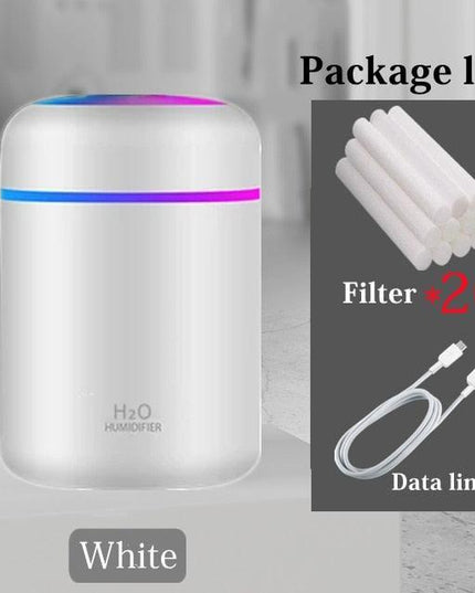 Portable USB Aroma Diffuser and Humidifier with Color Changing Night Light