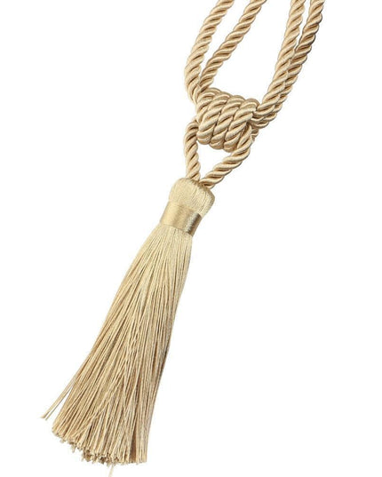 Luxurious Handmade Gold Tassel Curtain Tieback for Elegant Home Styling