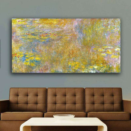 Monet's Water Lilies Canvas Art for Stylish Interior Design