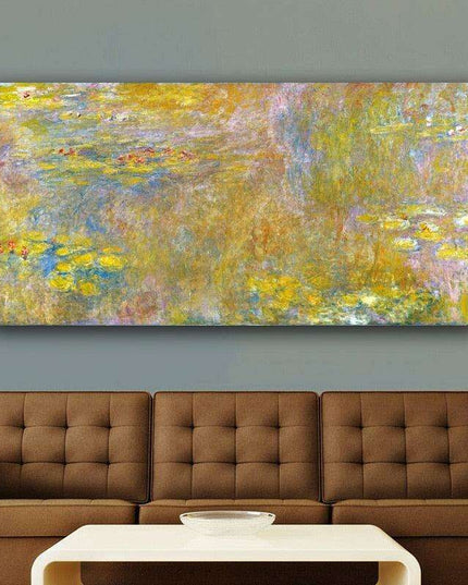 Monet's Water Lilies Canvas Art for Stylish Interior Design
