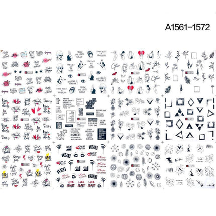 Winter Wonderland Russian Nail Art Decals