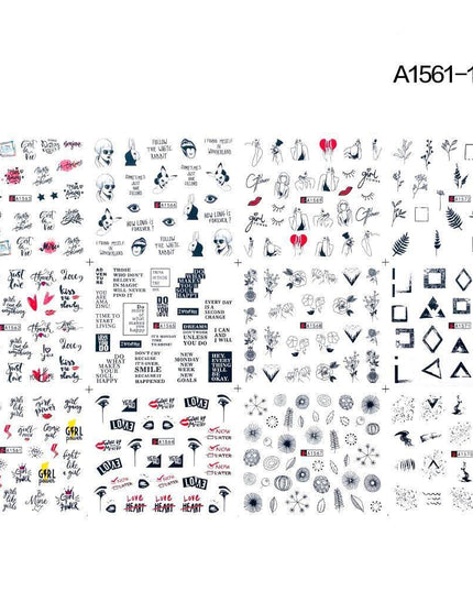 Winter Wonderland Russian Nail Art Decals