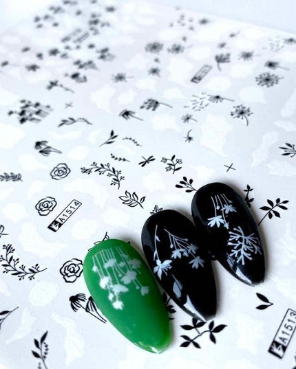 Winter Wonderland Russian Nail Art Decals